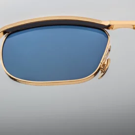 Sunglasses Model Melville in Color Gold with Sky lenses from Jacques Marie Mage