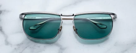 Sunglasses Model Melville in Color Rail with Seangreen lenses from Jacques Marie Mage