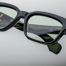 Sunglasses Model Molino 55 in Color Cobra with Light Bottle Green lenses from Jacques Marie Mage