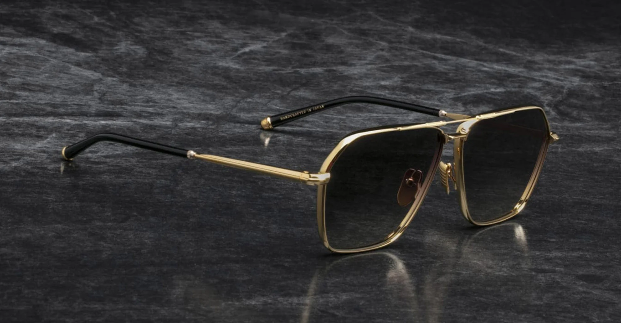 Sunglasses Model Stellar in Color Gold in Collaboration with Evangélie Smyrniotaki for Jacques Marie Mage