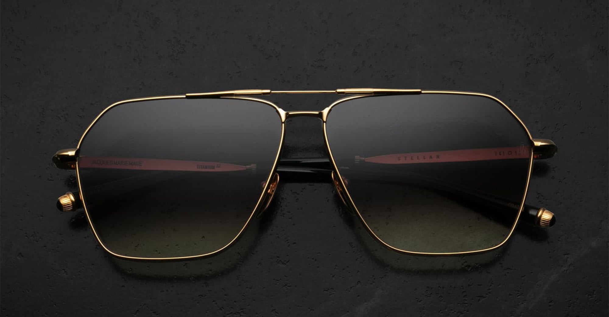 Sunglasses Model Stellar in Color Gold in Collaboration with Evangélie Smyrniotaki for Jacques Marie Mage