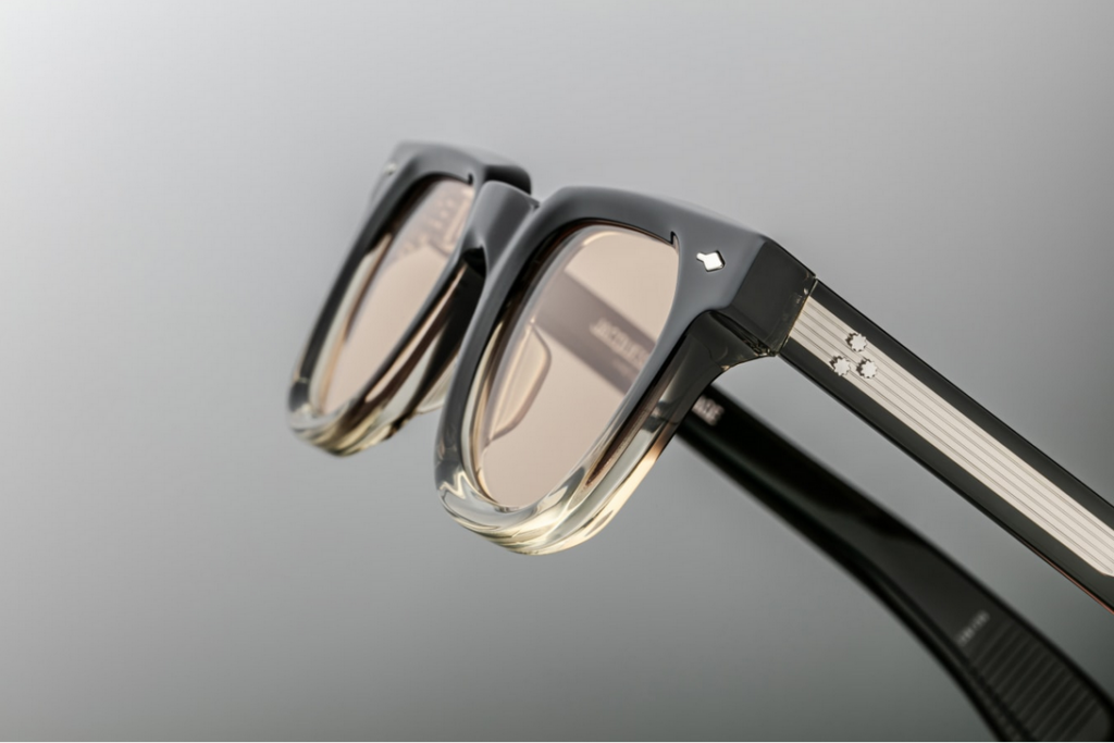 Lunettes De Soleil Jacques Marie Mage Vendôme Noir - Verres Jaunes CR39, Fabriqué Au Japon