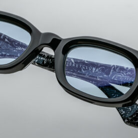 Sunglasses Model Whiskeyclone in Polaris with Blue Bird lenses from Jacques Marie Mage