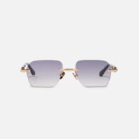 Sunglasses Model Dwayne in Color Rose Gold with Grey Gradient lenses from John Dalia