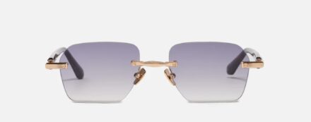 Sunglasses Model Dwayne in Color Antique Gold with Grey Gradient lenses from John Dalia