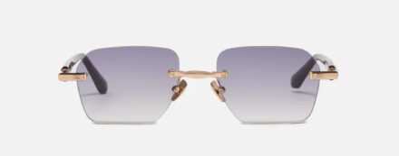 Sunglasses Model Dwayne in Color Antique Gold with Grey Gradient lenses from John Dalia