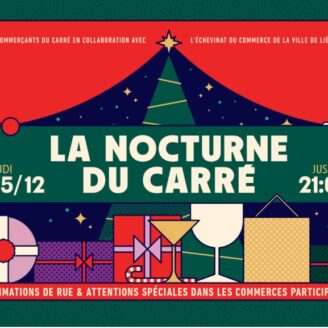 Nocturne du carré le 5/12 au Bar à Lunettes. New collections - 10 à 20% sur une selection de solaires