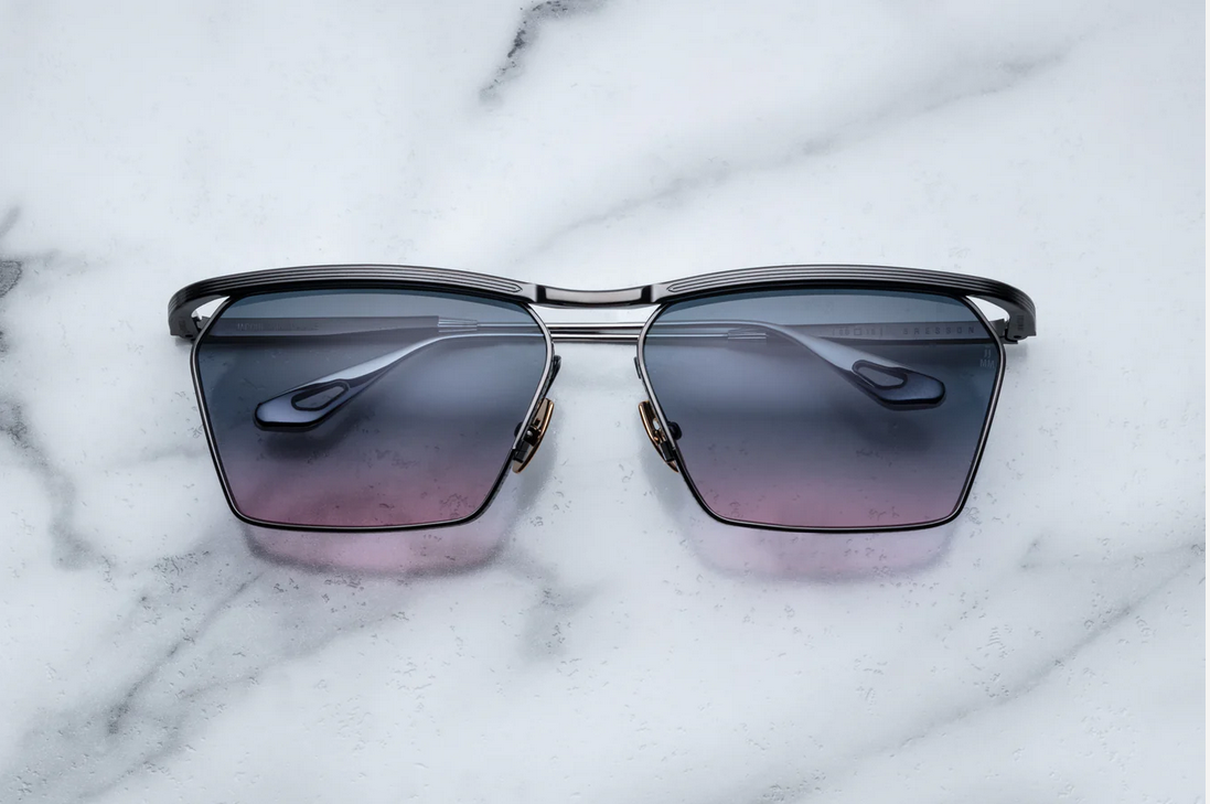 Sunglasses Model Bresson in Black with Dark Sunset lenses