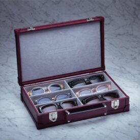 Eyewear Briefcase in Burgundy from