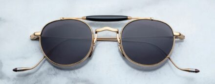 Sunglasses Model Dasan in Color Gold with Jet Gradient lenses from Jacques Marie Mage