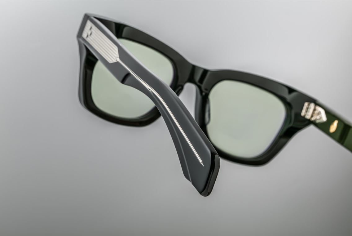 Sunglasses Model Dealan in Color Cobra with Light Bottle Green lenses from Jacques Marie Mage