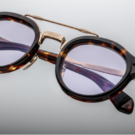 Sunglasses Model Delage in Color Dark Havana with Lavender lenses from Jacques Marie Mage