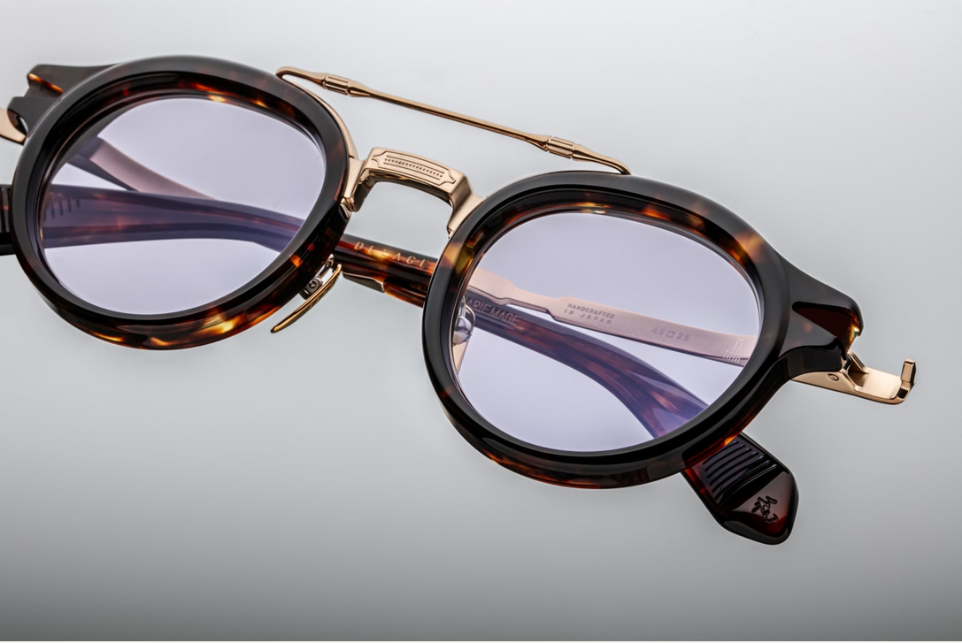 Sunglasses Model Delage in Color Dark Havana with Lavender lenses from Jacques Marie Mage