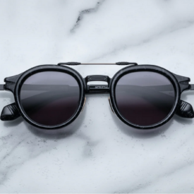 Sunglasses Model Delage in color Slate with Jet lenses from Jacques Marie Mage