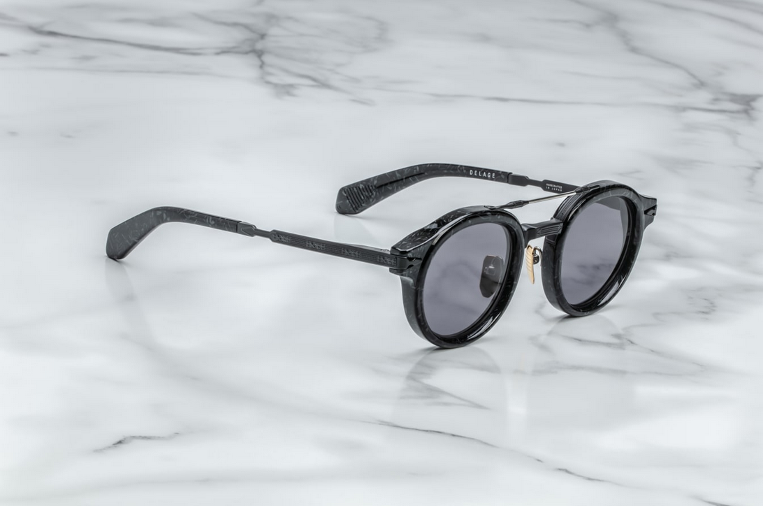 Sunglasses Model Delage in color Slate with Jet lenses from Jacques Marie Mage