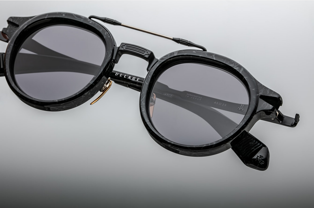 Sunglasses Model Delage in color Slate with Jet lenses from Jacques Marie Mage