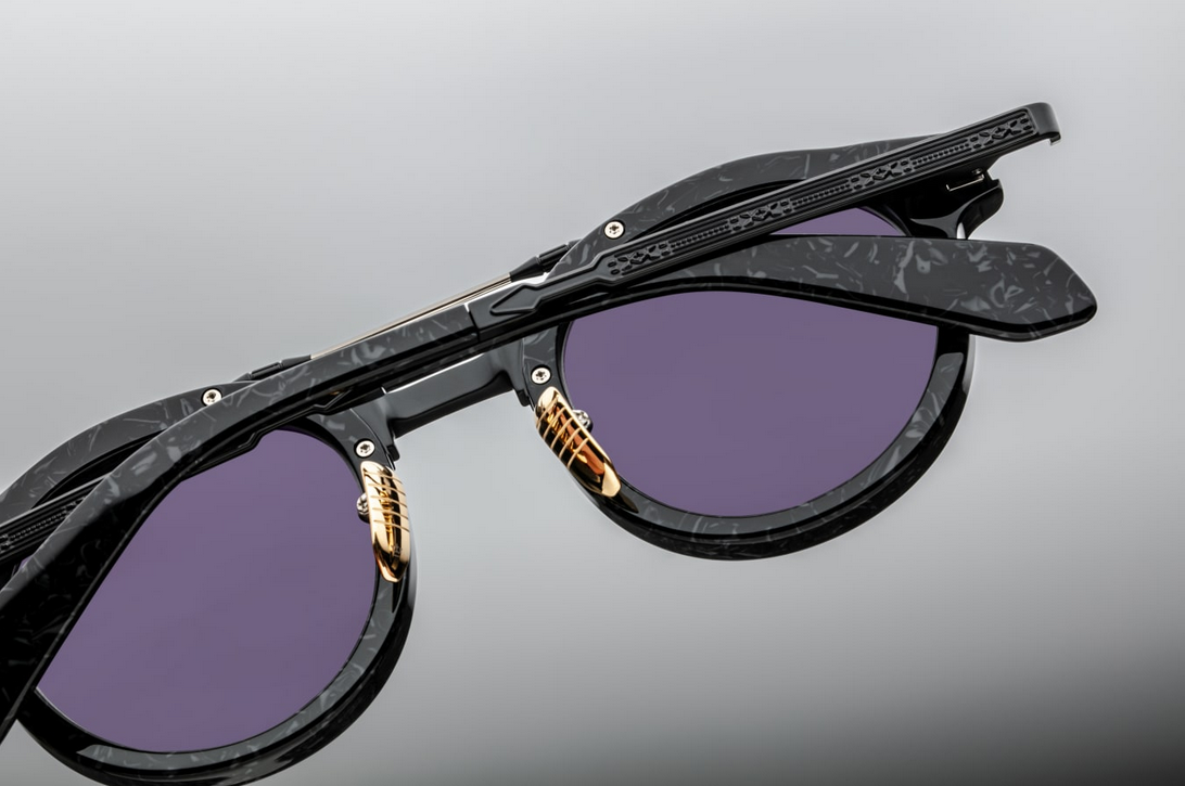 Sunglasses Model Delage in color Slate with Jet lenses from Jacques Marie Mage