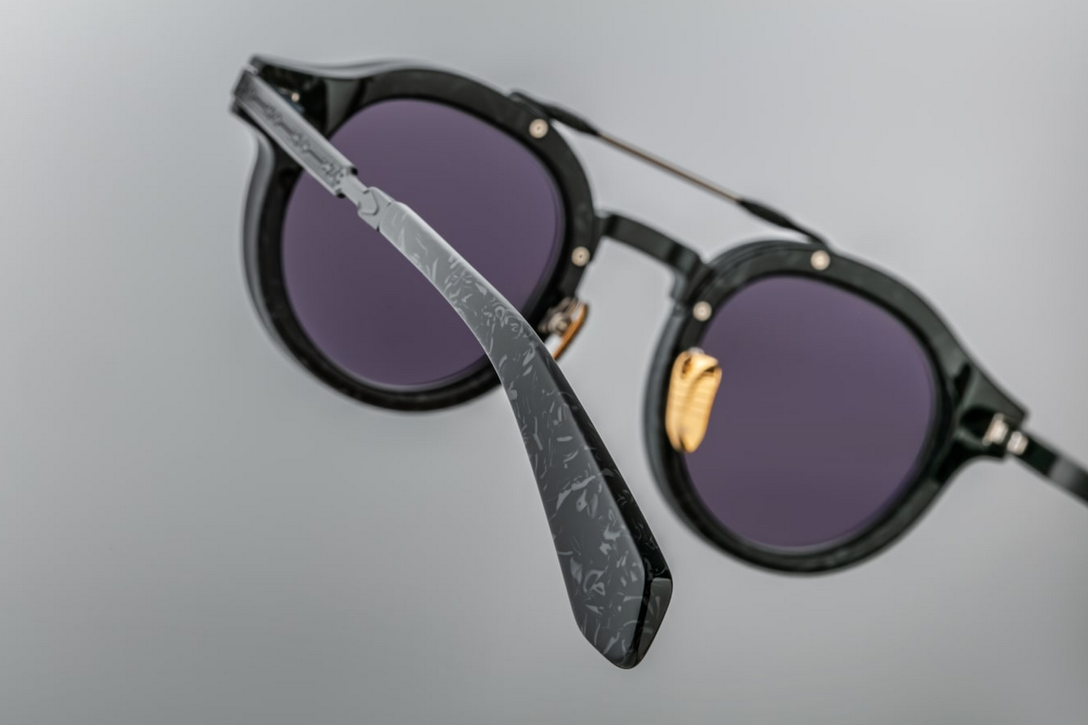 Sunglasses Model Delage in color Slate with Jet lenses from Jacques Marie Mage