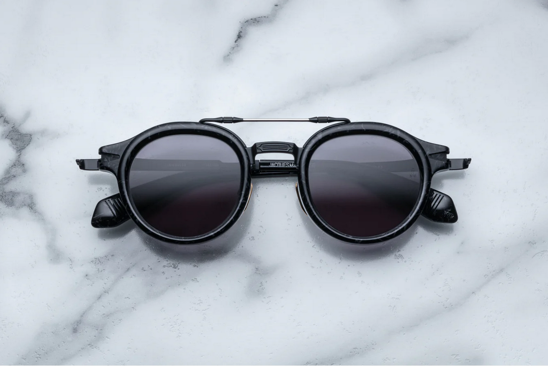 Sunglasses Model Delage in color Slate with Jet lenses from Jacques Marie Mage