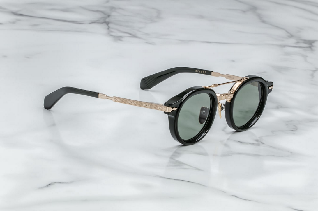 Sunglasses Model Delage in Color Viper with Pine lenses from Jacques Marie Mage