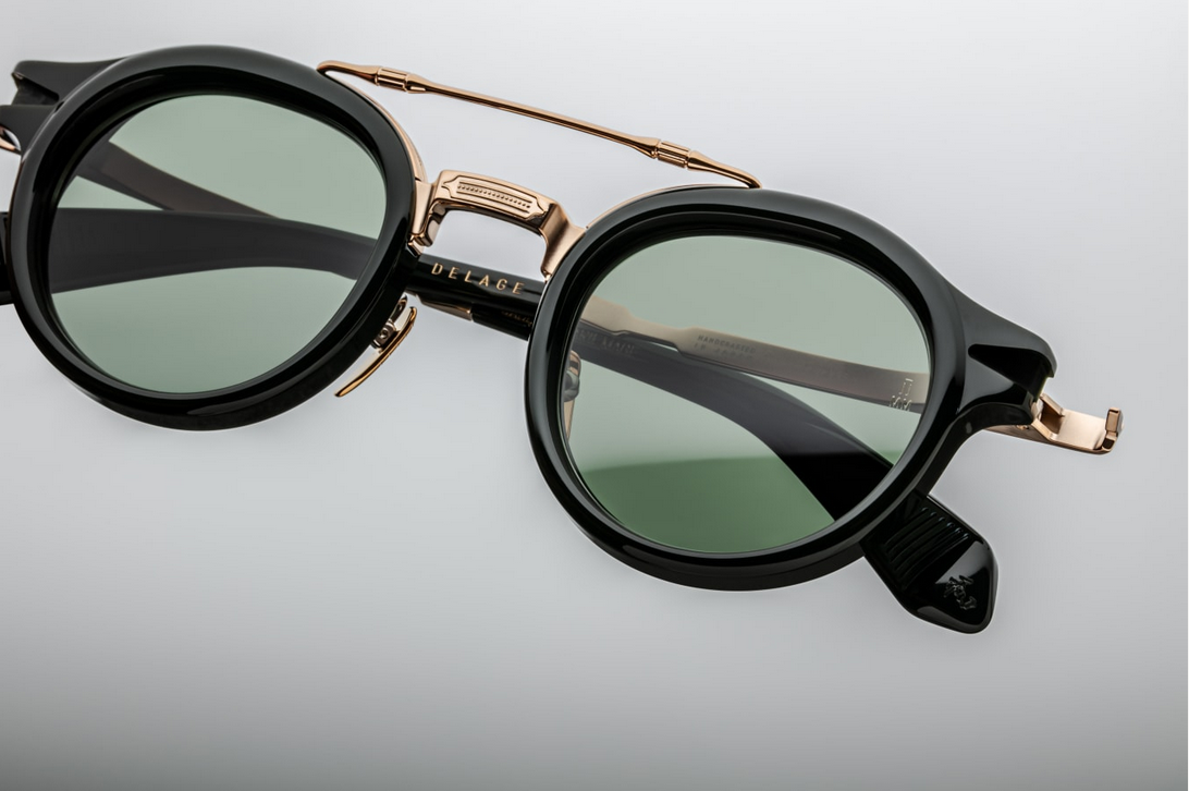 Sunglasses Model Delage in Color Viper with Pine lenses from Jacques Marie Mage