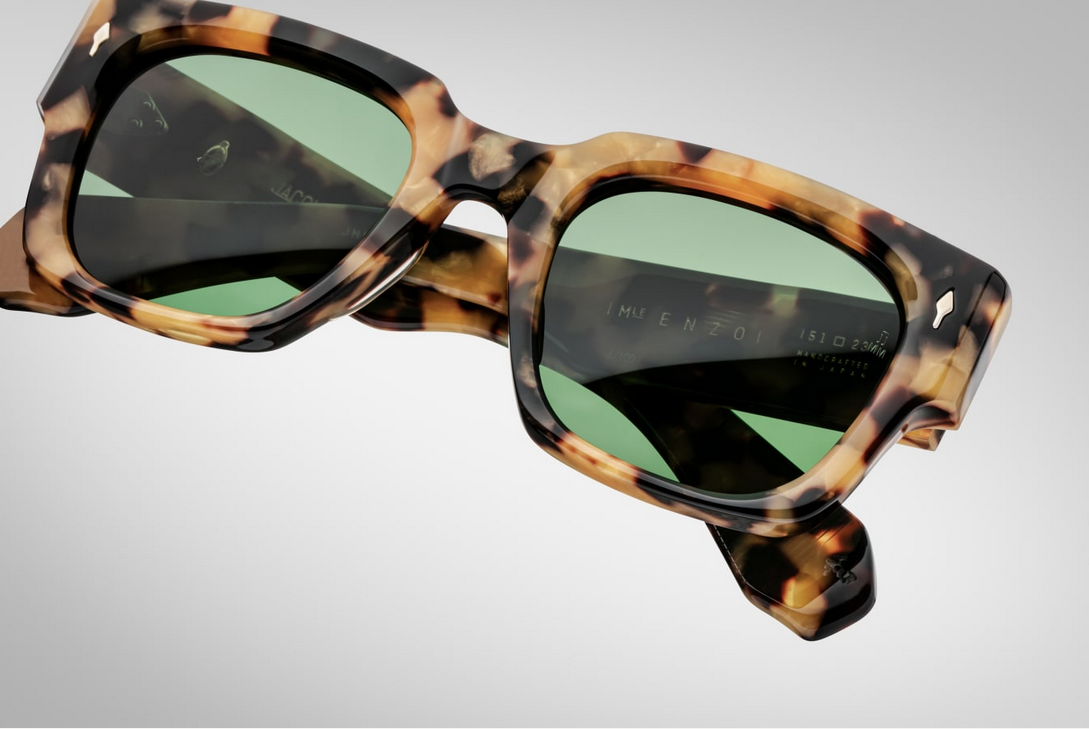 Sunglasses Model Enzo in color Gold Dust with Highland lenses from Jacques Marie Mage