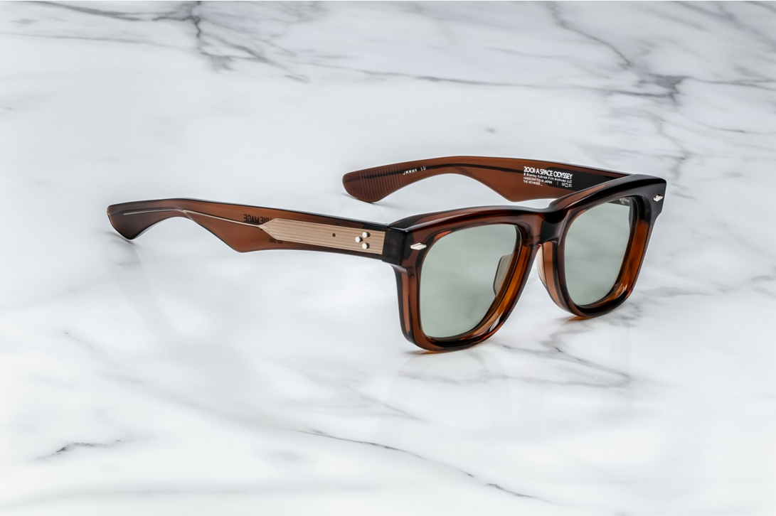 Sunglasses Model Heywood in color Hickory in collaboration with Stanley Kubrick for Jacques Marie Mage