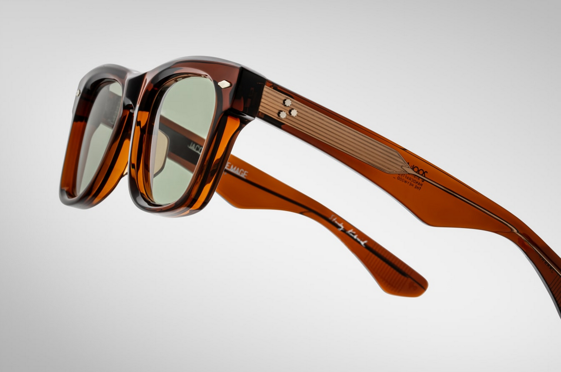 Sunglasses Model Heywood in color Hickory in collaboration with Stanley Kubrick for Jacques Marie Mage