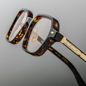 Optical Frame Model Holden in Color Agar with Superlight Bronze lenses from Jacques Marie Mage