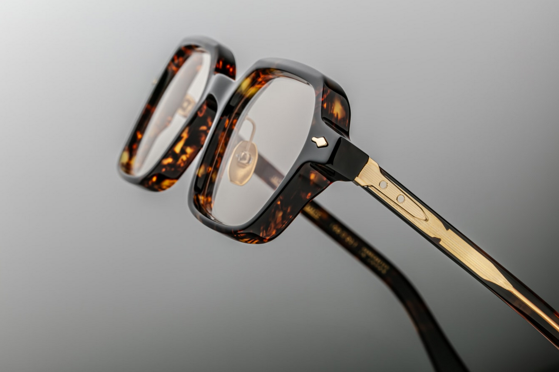 Optical Frame Model Holden in Color Agar with Superlight Bronze lenses from Jacques Marie Mage