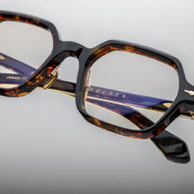 Optical Frame Model Holden in Color Agar with Superlight Bronze lenses from Jacques Marie Mage