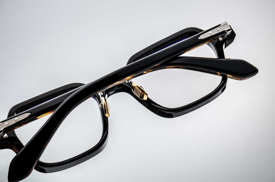 Optical Frame Model Holden in Color Noir with Superlight Grey lenses from Jacques Marie Mage