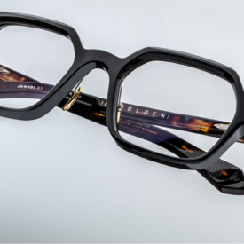 Optical Frame Model Holden in Color Noir with Superlight Grey lenses from Jacques Marie Mage