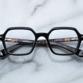 Optical Frame Model Holden in Color Noir with Superlight Grey lenses from Jacques Marie Mage