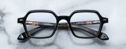 Optical Frame Model Holden in Color Noir with Superlight Grey lenses from Jacques Marie Mage