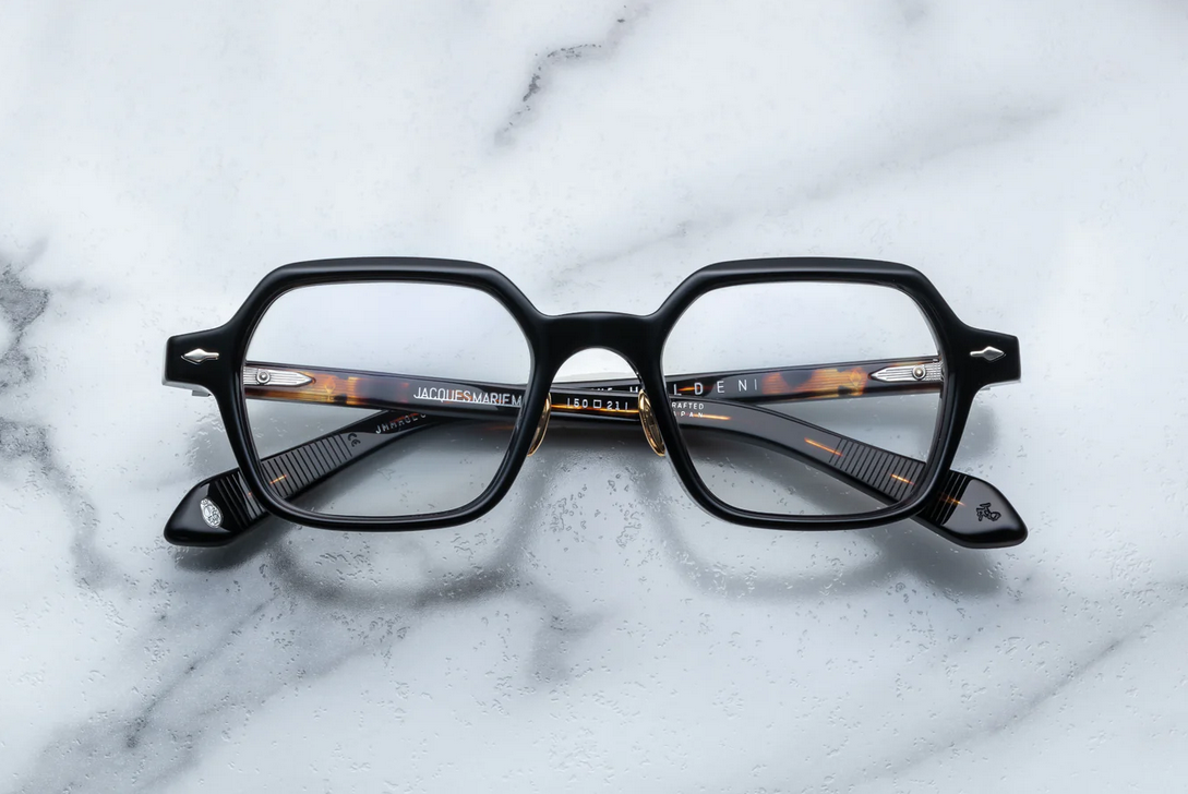 Optical Frame Model Holden in Color Noir with Superlight Grey lenses from Jacques Marie Mage