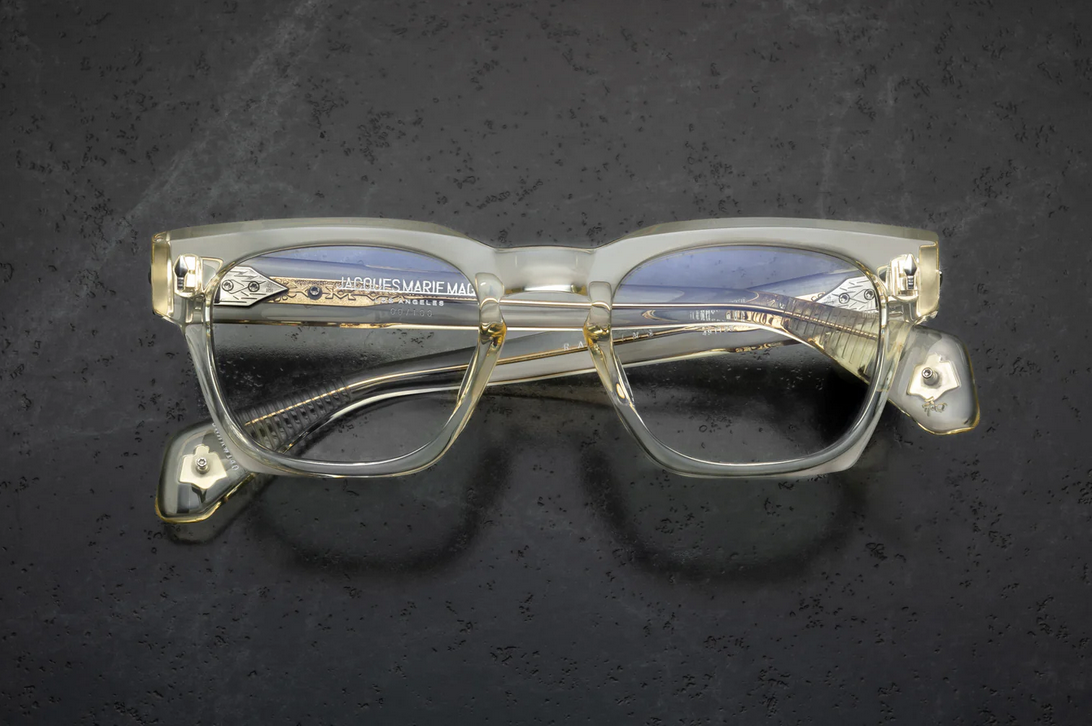 Optical Frame Model Rawlins in Color Brut with Superlight Blue lenses from Last Frontier collection from Jacques Marie Mage