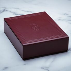 Small Tray in Burgundy from Jacques Marie Mage