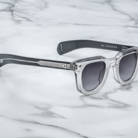 Sunglasses Model Vendome Epoxy in color Gris with Jet Lenses from Jacques Marie Mage