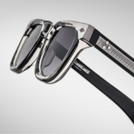 Sunglasses Model Vendome Epoxy in color Gris with Jet Lenses from Jacques Marie Mage