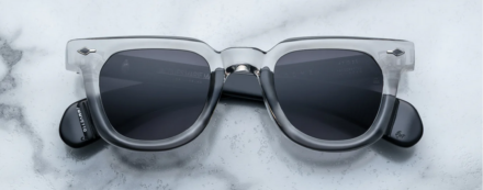 Sunglasses Model Vendome Epoxy in color Gris with Jet Lenses from Jacques Marie Mage