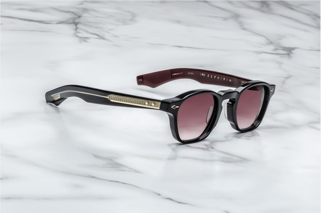 Sunglasses Model Zephirin Epoxy in Color Charlet with Burgundy Gradient lenses from Jacques Marie Mage