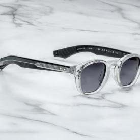 Sunglasses Model Zephirin Epoxy in Color Gris with Jet Gradient lenses from Jacques Marie Mage