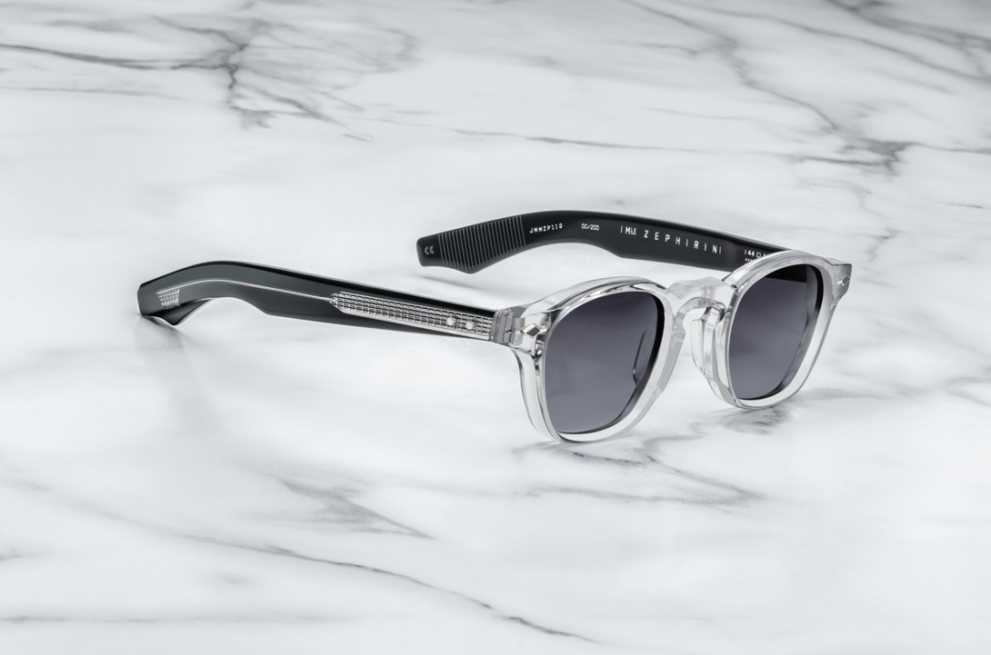 Sunglasses Model Zephirin Epoxy in Color Gris with Jet Gradient lenses from Jacques Marie Mage