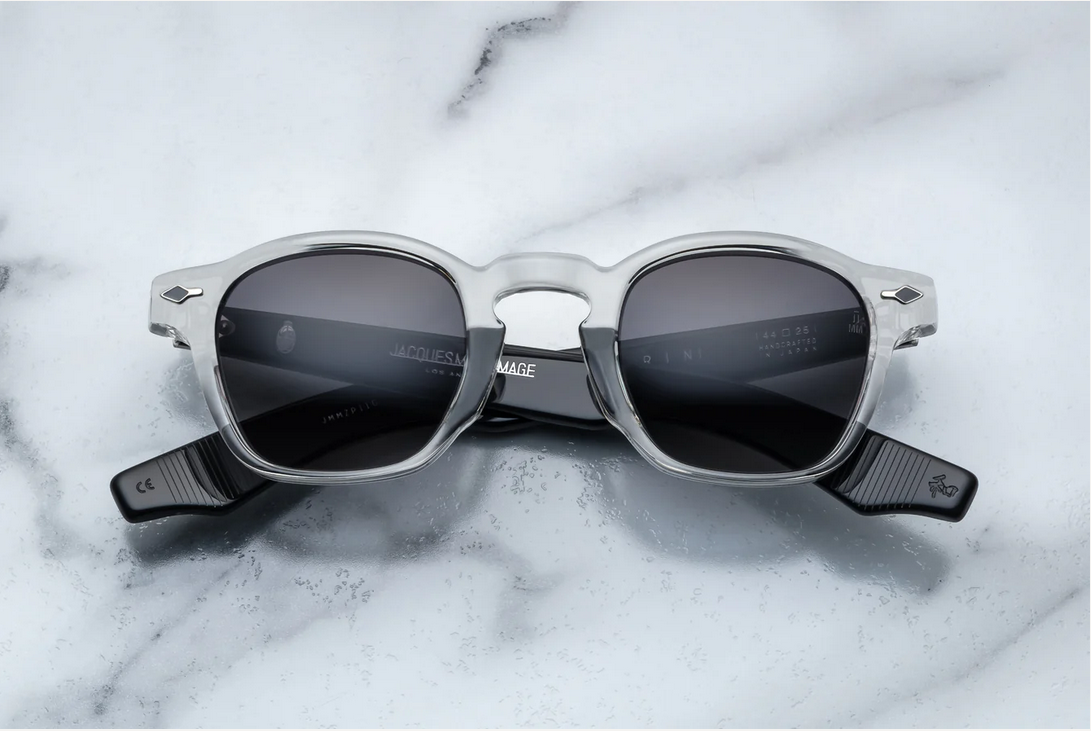 Sunglasses Model Zephirin Epoxy in Color Gris with Jet Gradient lenses from Jacques Marie Mage