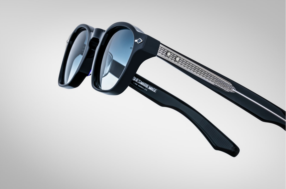 Sunglasses Model Zephirin Epoxy in Color Prussian with Blue Gradient lenses from Jacques Marie Mage