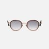 Sunglasses Model Gina in Color Rose Gold & Brown with Grey Gradient lenses