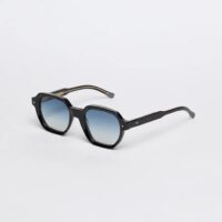 Sunglasses Model Giorgio in Color Infinite Black with Blue Gradient lenses from John Dalia