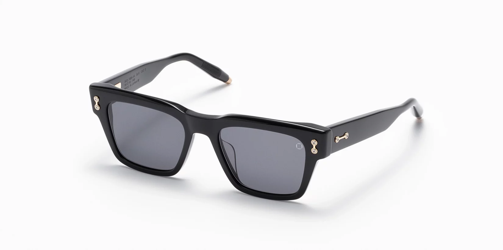 Sunglasses Model Columba in Color Black with Dark Grey lenses from Akoni