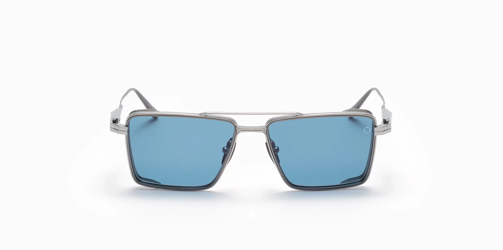 Sunglasses Model Sprint-A in Brushed Black Palladium with Dark Blue lenses from Akoni